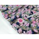 Destock 1.5m tissu japonais coton motif traditionnel fleuri doré largeur 113cm