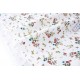 Destock 2.28m tissu velours milleraie coton extra doux fleuri largeur 110cm