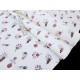 Destock 2m tissu velours milleraie coton extra doux fleuri largeur 148cm