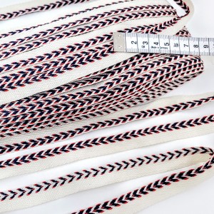 Déstock 24m ruban passepoil sergé jacquard polyester doux largeur 1.4cm