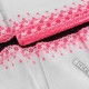 Déstock 6.5m dentelle broderie anglaise coton rose fluo largeur 18.5cm