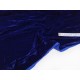 Déstock 1.3m tissu velours plissé soyeux extra doux bleu roi largeur 140cm 