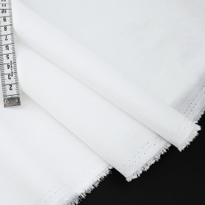 Déstock 1.6m tissu satin de coton extensible soyeux leger doux blanc largeur 155cm 