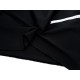 Déstock 2.7m tissu satin coton épais extensible soyeux noir largeur 110cm 