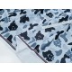 Destock 1.15m tissu sweat polyester doux imprimé camouflage fantome grande largeur 180cm 