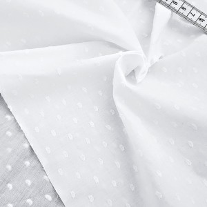 Destock 2m tissu plumetis coton soyeux blanc largeur 150cm 