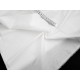 Déstock 2.2m tissu popeline coton polyester soyeux doux blanc largeur 153cm bord taché