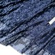 Destock 1.75m tissu sequins brodés sur tulle fluide marine  largeur 140cm