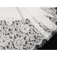 Destock 1.6m tissu dentelle de calais fluide haute couture écru largeur 150cm