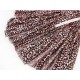 Destock 1.9m tissu tulle souple imprimé léopard rose doré largeur 150cm