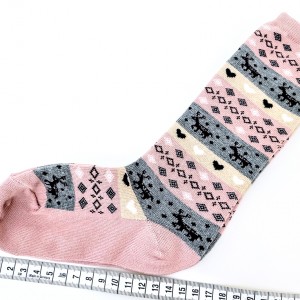 Destock 1 une paire de chaussette enfant en coton à motif 
