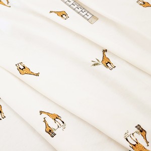 Destock 1.8m tissu jersey coton lisse doux girafe largeur 175cm