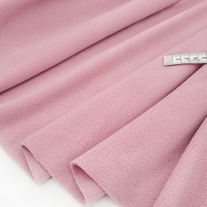 Destock 0.5m tissu polaire doudou velours pyjama rose largeur 165cm 