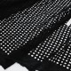 Destock 1.65m tissu broderie anglaise coton doux noir largeur 148cm 