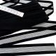 Destock 10m ruban élastique extra-doux aéré fantaisie noir largeur 3cm