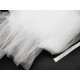 Destock 2.4m tissu tulle extra fin doux blanc naturel largeur 170cm