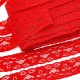 Déstock 22m dentelle élastique spécial lingerie fluide rouge largeur 2.3cm