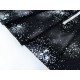 Destock 2.1m tissu japonais lin coton fluide motif goutte largeur 116cm