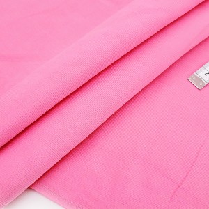 Destock 2m tissu velours milleraies coton doux rose largeur 116cm