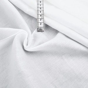 Déstock 1.5m tissu coton fin souple blanc largeur 130cm 