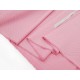 Destock 2.3m tissu popeline coton soyeux pois écru fond rose largeur 146cm