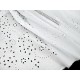 Destock 3m tissu broderie anglaise coton doux blanc écru largeur 150cm 