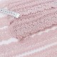 Destock 14.3m dentelle guipure rose poudré haute couture largeur 4.3cm