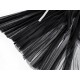 Destock 3.5m tissu tulle souple noir largeur 165cm