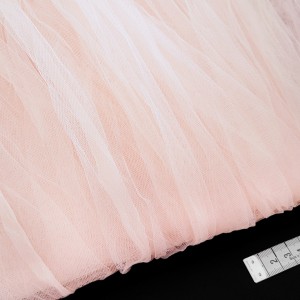 Déstock 3m tissu tulle extra fin semi rigide rose clair largeur 170cm