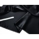 Déstock 2m tissu satin duchesse double face polyester lourd soyeux noir largeur 154cm 