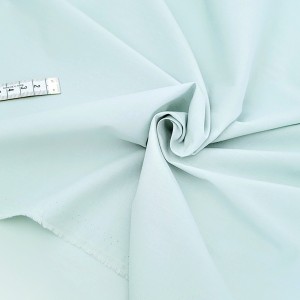 Destock 2.5m tissu batiste coton soyeux doux vert gris clair largeur 155cm