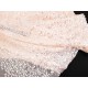 Destock 2.2m tissu sequins brodés sur tulle fluide rose clair largeur 160cm