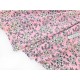 Destock 0.65m tissu jersey modal extra doux fleuri rose largeur 165cm 