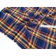 Destock 1.75m tissu tartan écossais peau de pêche polyester carreaux tissé largeur 150cm 