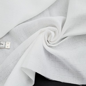 Déstock 2.9m tissu voile de coton léger extra-doux blanc largeur 150cm 