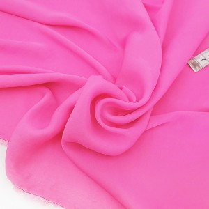Destock 1m tissu satin polyester imitation soie extra doux fluide rose largeur 155cm