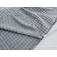 Destock 0.5m tissu velours milleraies doux carreaux tissé teint gris largeur 150cm