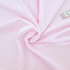 Destock 1.4m tissu jersey jacquard doublure polyester doux fluide doublure rose largeur 172cm