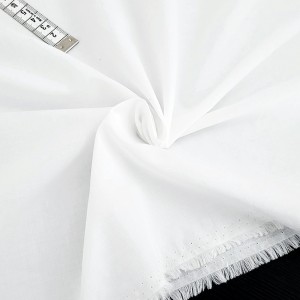 Destock 3.3m tissu batiste coton doux blanc largeur 156cm