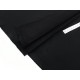 Destock 0.5m tissu bord-côte 1/1 coton jersey cotelé doux noir largeur 172cm 