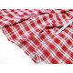 Déstock 1.1m tissu tartan polyamide carreaux tissé teint doux fluide largeur 153cm 