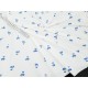 Destock 2.1m tissu jersey coton soyeux fluide cerise bleue largeur 175cm