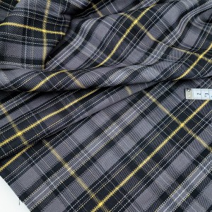 Destock coupon tissu tartan écossais polyester carreaux tissés largeur 97*102cm