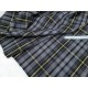 Destock coupon tissu tartan écossais polyester carreaux tissés largeur 97*102cm