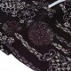 Destock 0.53m tissu japonais lin motif fleuri largeur 150cm