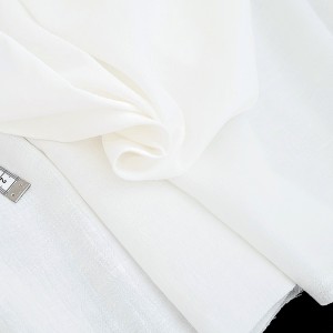 Destock 2.2m tissu crépon coton extra doux blanc écru largeur 145cm 