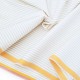 Destock 1.9m tissu batiste coton soyeux extensible rayures tissées largeur 150cm 