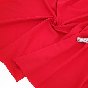 Destock 1.5m tissu jersey coton doux rouge largeur 170cm
