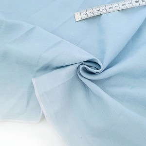 Destock 1.1m tissu jeans lavé fin doux bleu blanchi largeur 160cm 