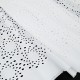 Destock 2m tissu broderie anglaise coton doux blanc écru largeur 134cm 